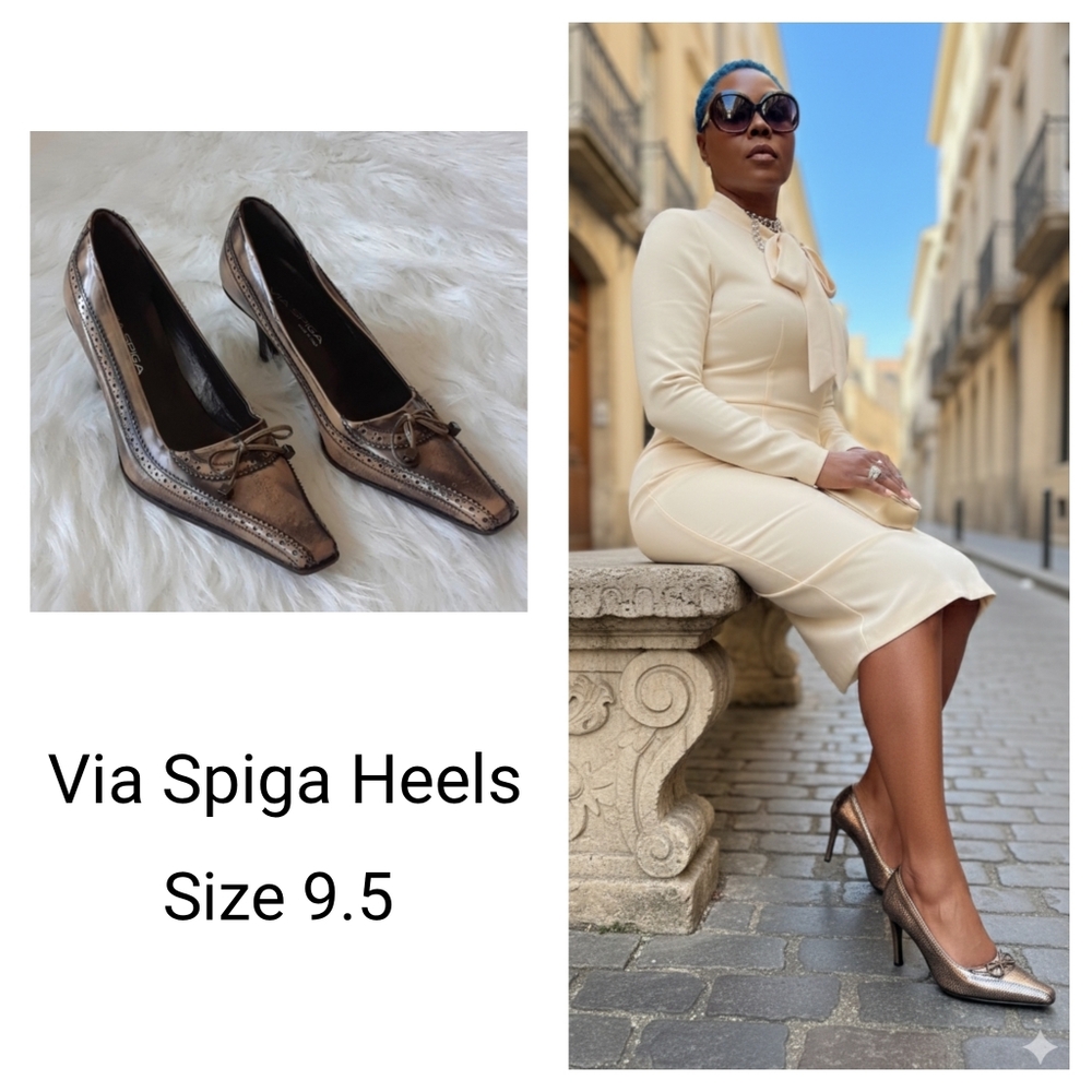 VIA SPIGA BEAUTIFUL LEATHER HEELS
